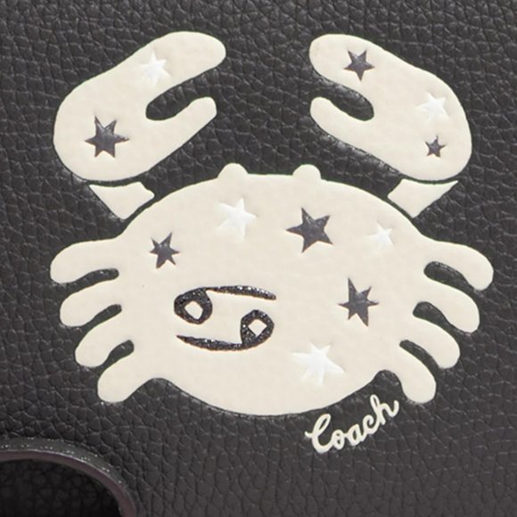 Coach Zodiac Cancer Corner Zip Wristlet - Picture 2 of 4